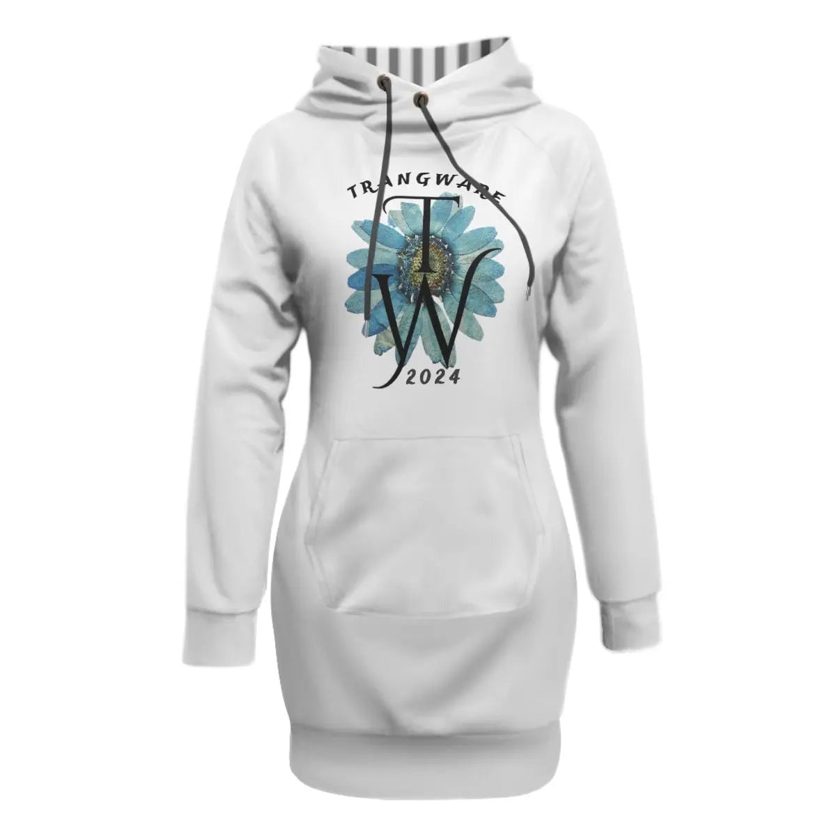 Trangware Women's Pullover Hoodie With Raglan Sleeve, Cornflower Yoycol