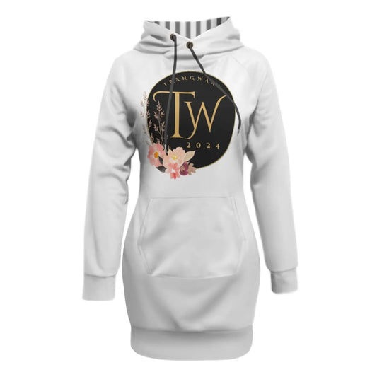 Trangware Women's Pullover Hoodie With Raglan Sleeve, Flower Logo Yoycol