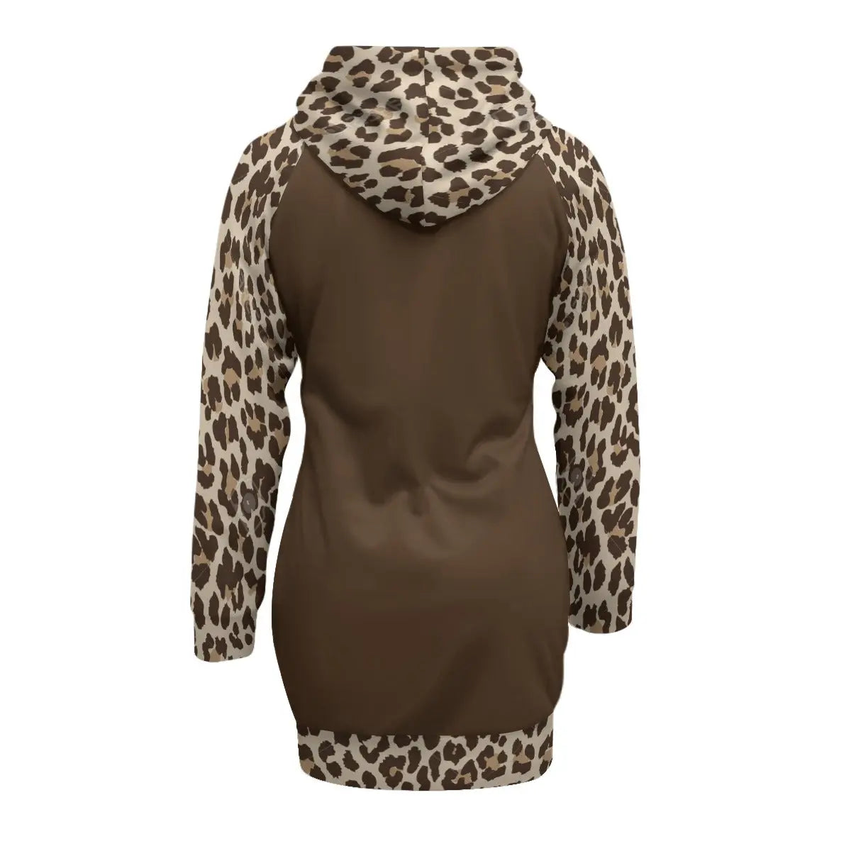 Trangware Women's Pullover Hoodie With Raglan Sleeve, Leopard 2 Yoycol