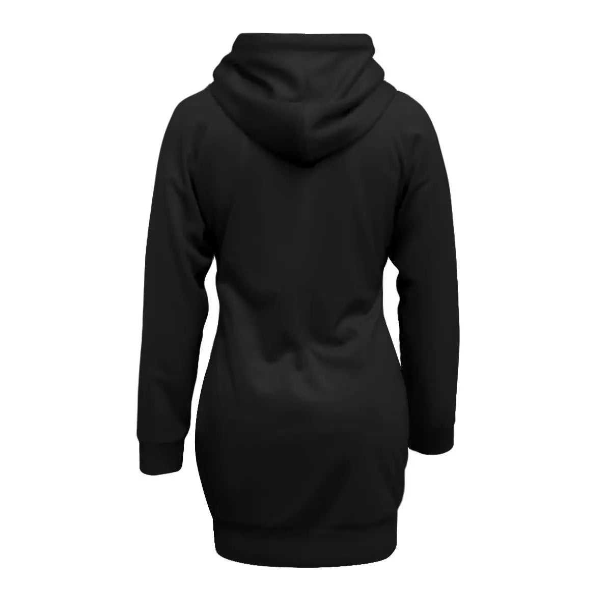 Trangware Women's Pullover Hoodie With Raglan Sleeve, Plain Black Yoycol