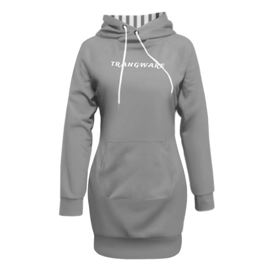 Trangware Women's Pullover Hoodie With Raglan Sleeve, Plain LIght Gray Yoycol