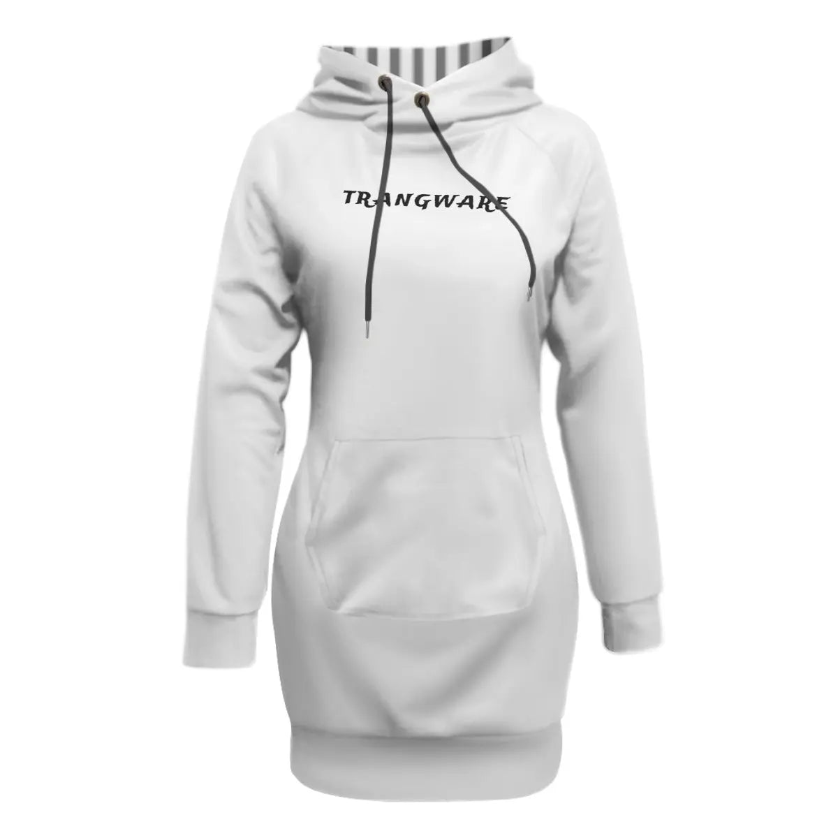 Trangware Women's Pullover Hoodie With Raglan Sleeve, Plain White Yoycol