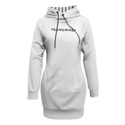 Trangware Women's Pullover Hoodie With Raglan Sleeve, Plain White Yoycol