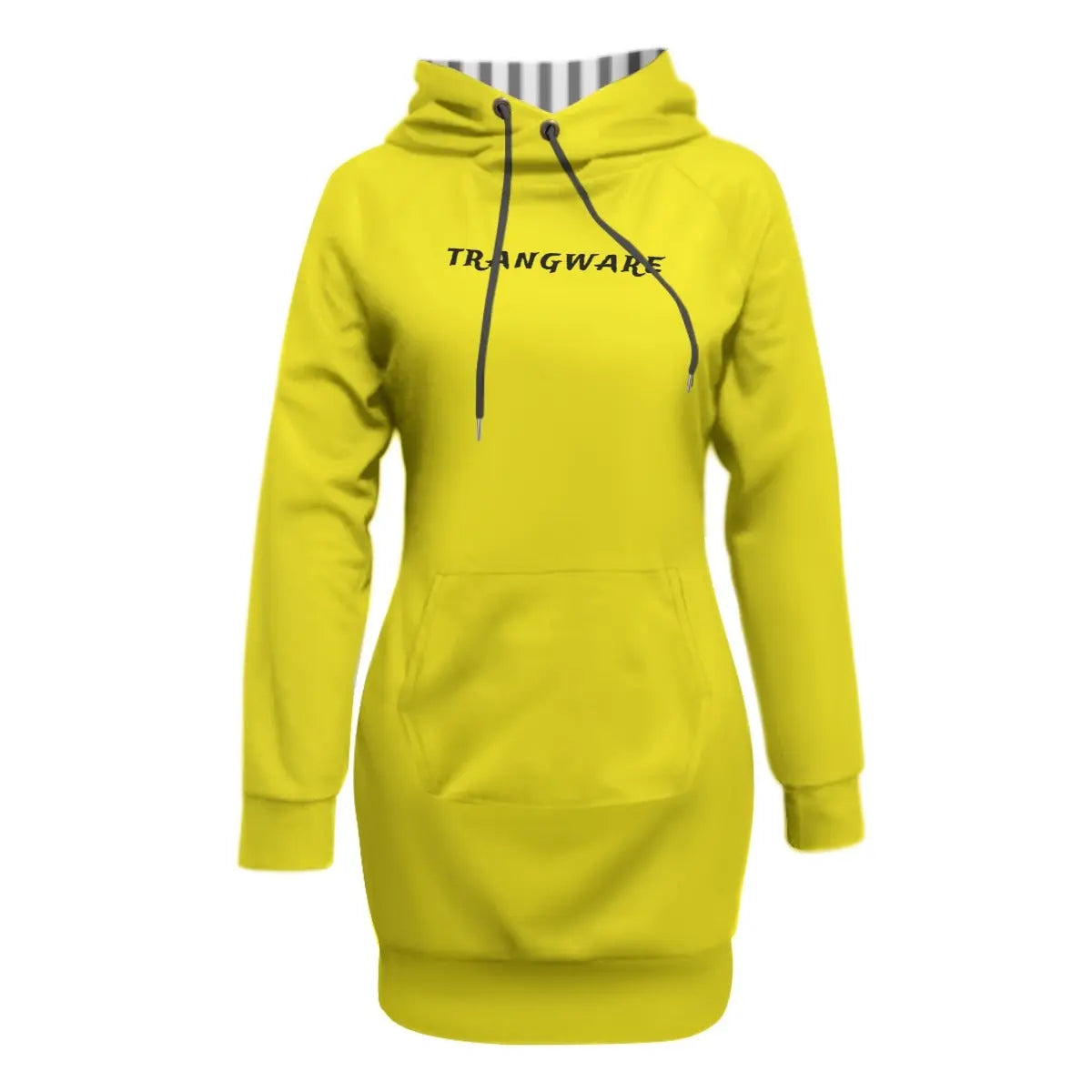 Trangware Women's Pullover Hoodie With Raglan Sleeve, Plain Yellow Yoycol