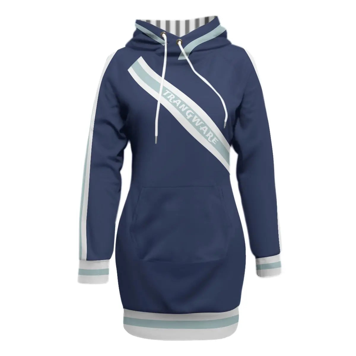 Trangware Women's Pullover Hoodie With Raglan Sleeve, Racey Blue Women Yoycol