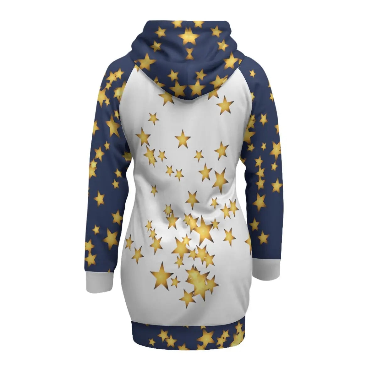 Trangware Women's Pullover Hoodie With Raglan Sleeve, Starry Blue Nights Yoycol