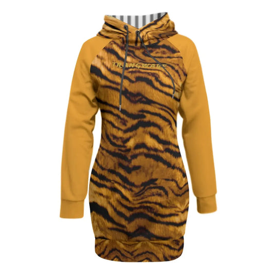 Trangware Women's Pullover Hoodie With Raglan Sleeve, Tiger Yoycol