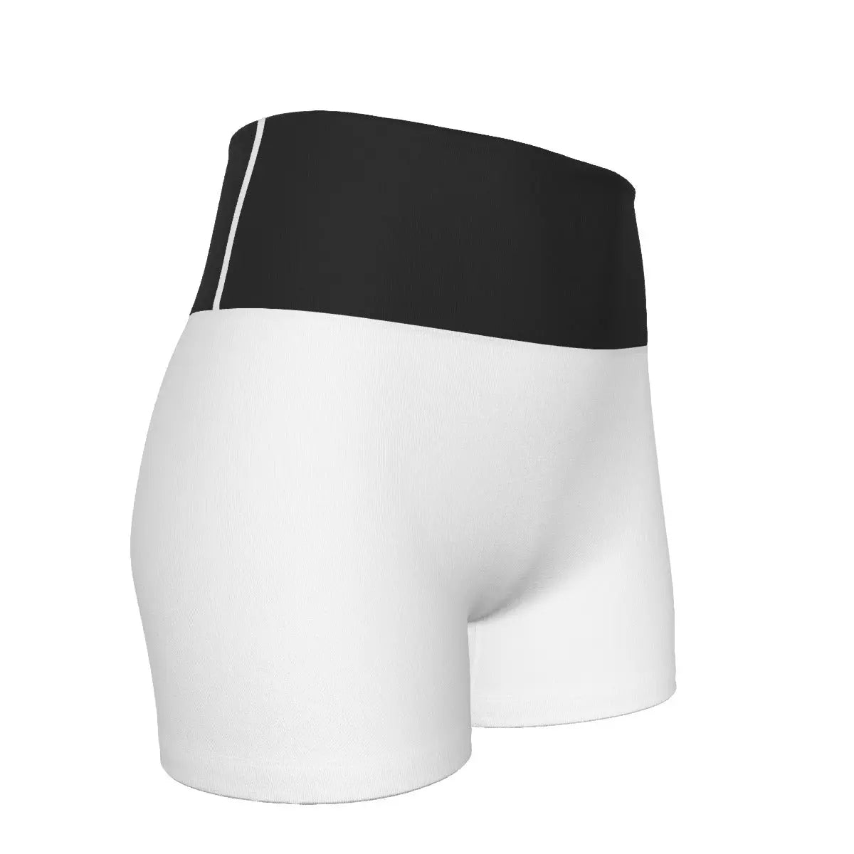 Trangware Women's Ultra-Short Yoga Shorts White/Black Yoycol