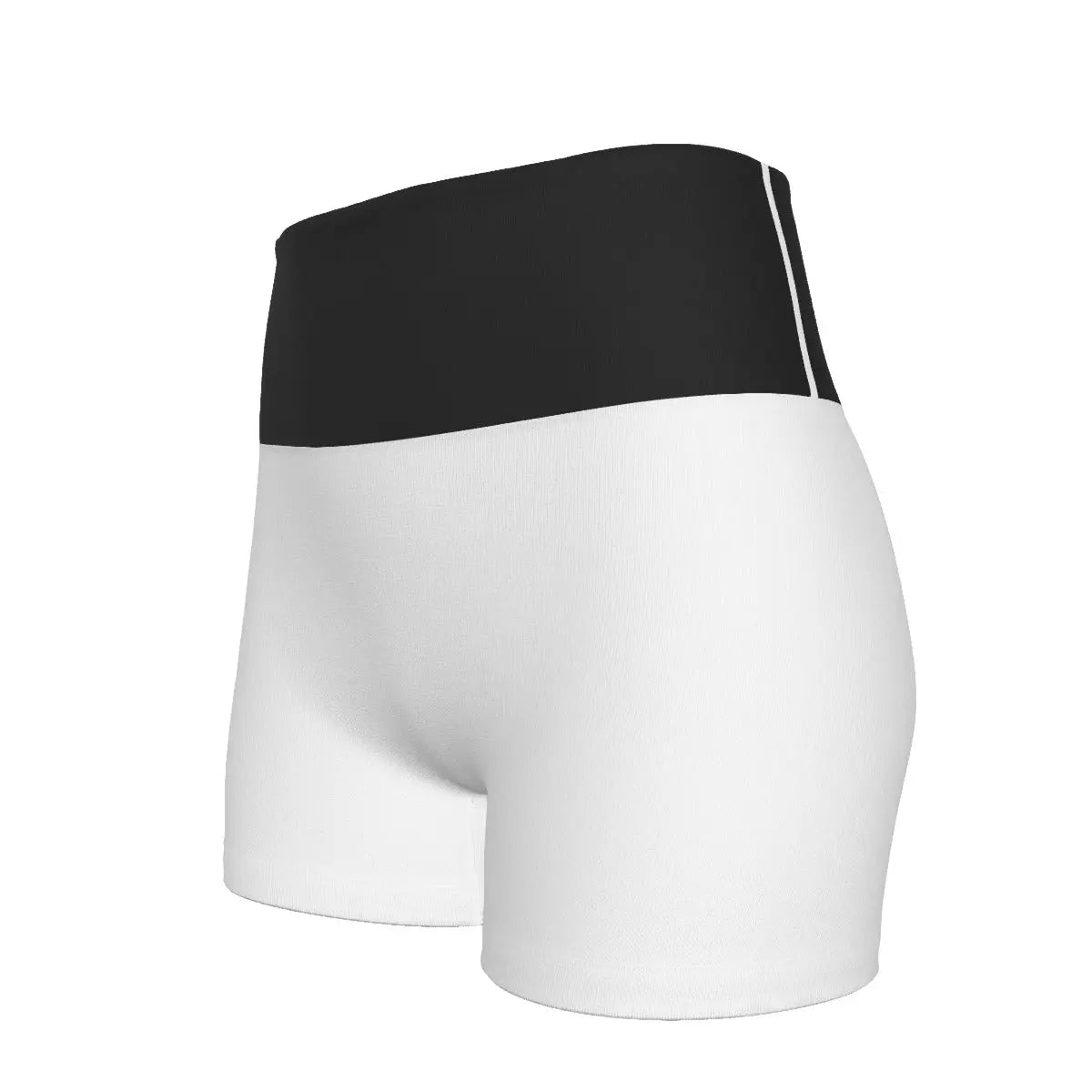 Trangware Women's Ultra-Short Yoga Shorts White/Black Yoycol