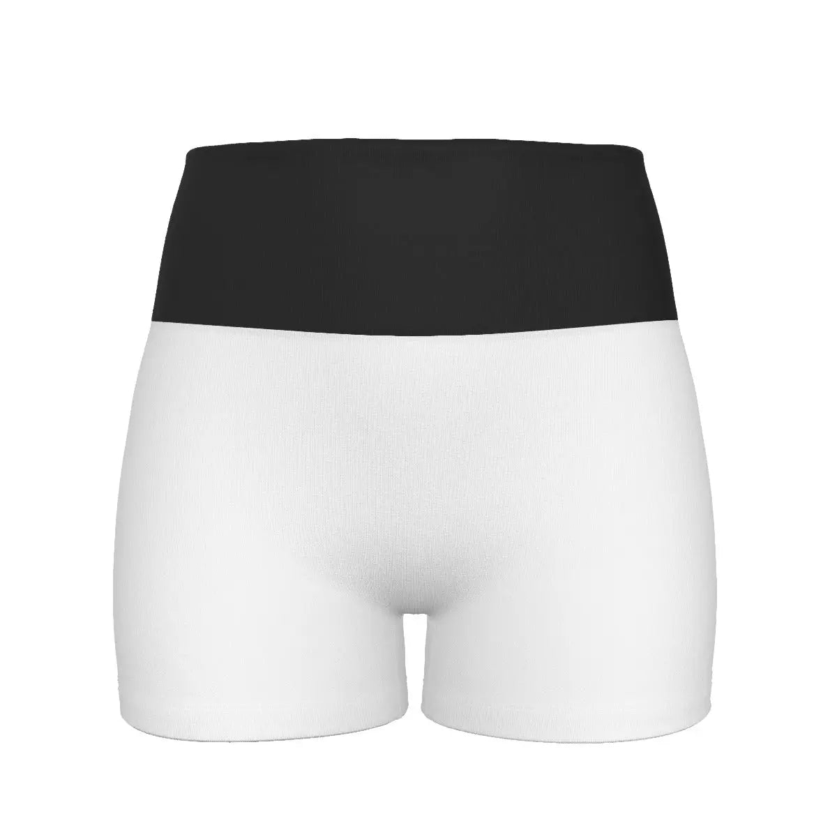 Trangware Women's Ultra-Short Yoga Shorts White/Black Yoycol