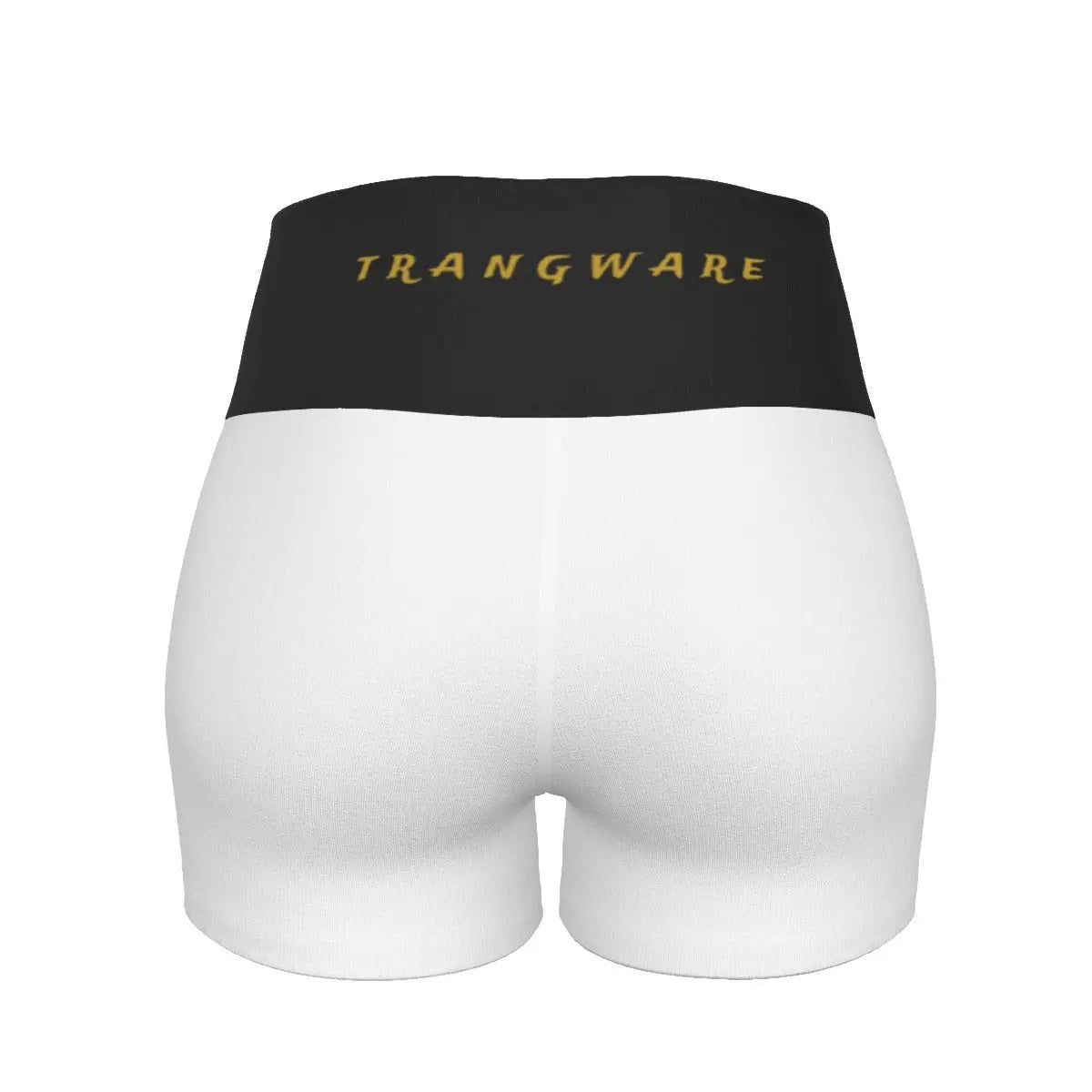 Trangware Women's Ultra-Short Yoga Shorts White/Black Yoycol