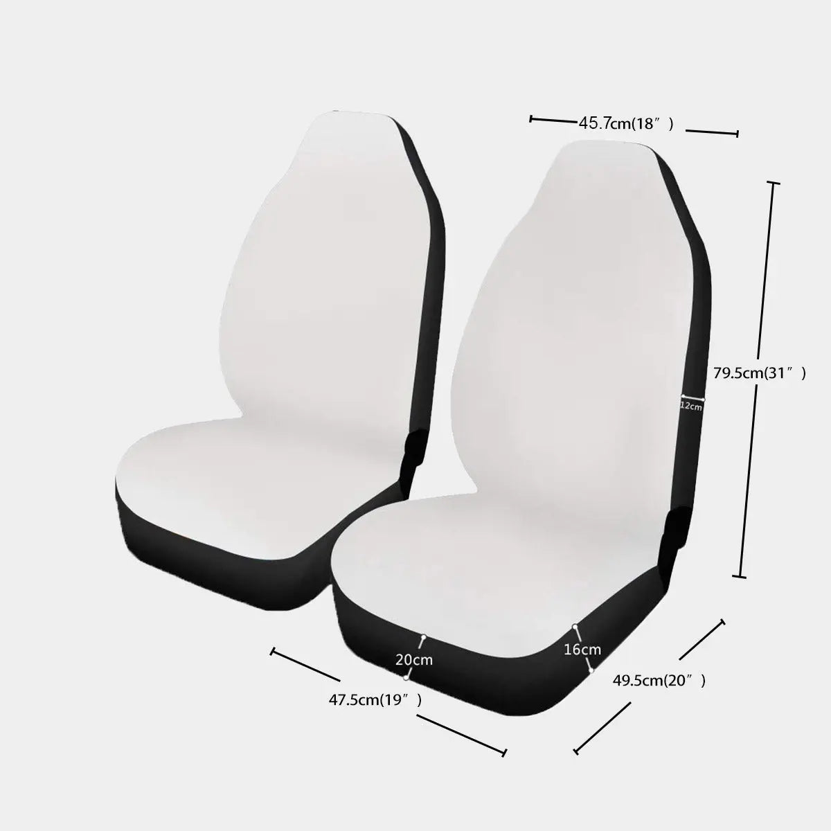 Universal Car Seat Cover With Thickened Back, White Tiger International Scooters Yoycol