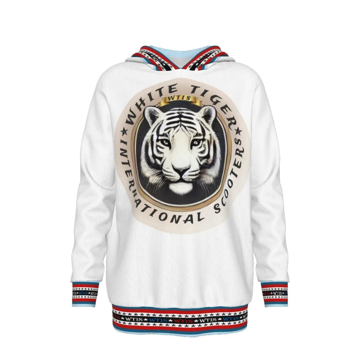 White Tiger International Scooters Limited Edition Kids Pullover Hoodie – Tiger Cub Design Yoycol