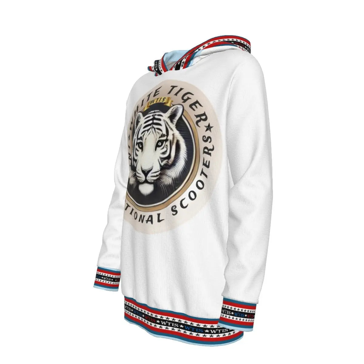 White Tiger International Scooters Limited Edition Kids Pullover Hoodie – Tiger Cub Design Yoycol