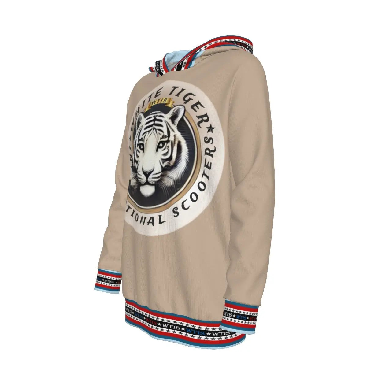 White Tiger International Scooters Limited Edition Kids Pullover Hoodie – Tiger Cub Design Yoycol