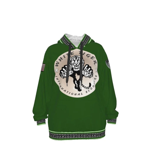 White Tiger International Scooters Limited Edition Unisex Pullover Hoodie, Plunging Pearl Tiger Yoycol