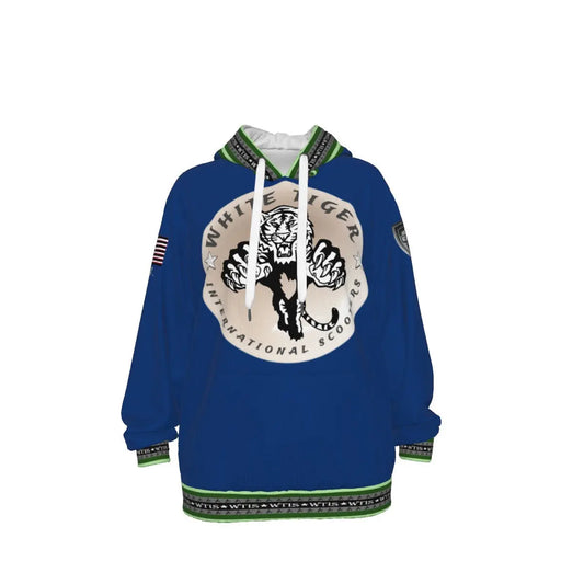 White Tiger International Scooters Limited Edition Unisex Pullover Hoodie, Plunging Pearl Tiger, Yoycol