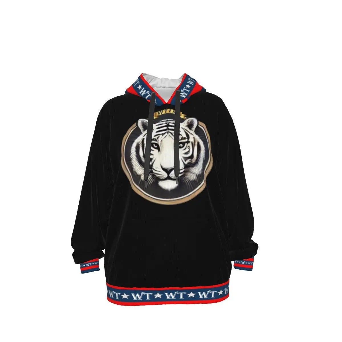 White Tiger International Scooters Limited Edition Unisex Pullover Hoodie, Tiger Pride Black Yoycol