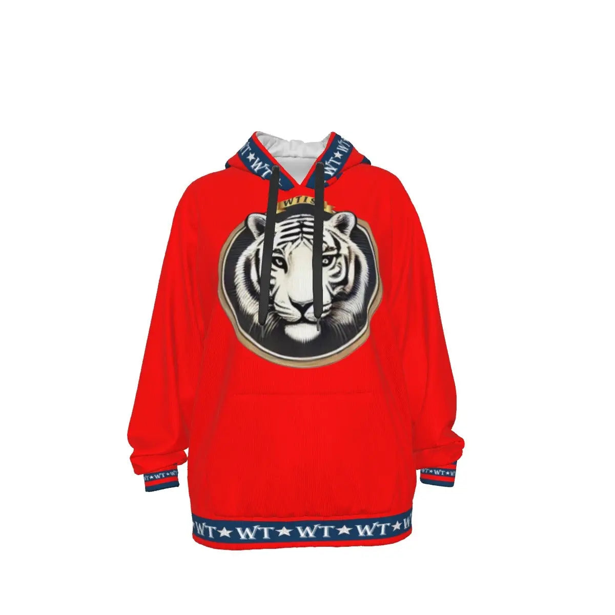 White Tiger International Scooters Limited Edition Unisex Pullover Hoodie, Tiger Pride Red Yoycol