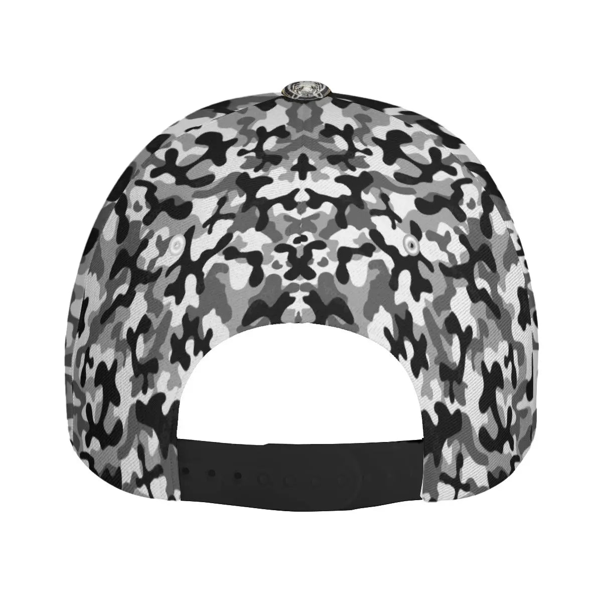 White Tiger International Scooters  Peaked Cap With Box, Black Camo Yoycol