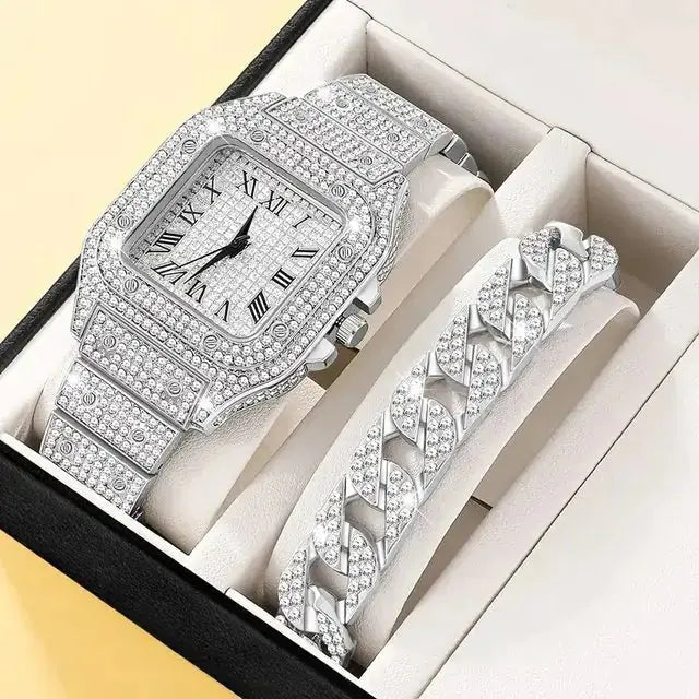 Women's Diamond Watches.2Pcs Set American Roasting Company