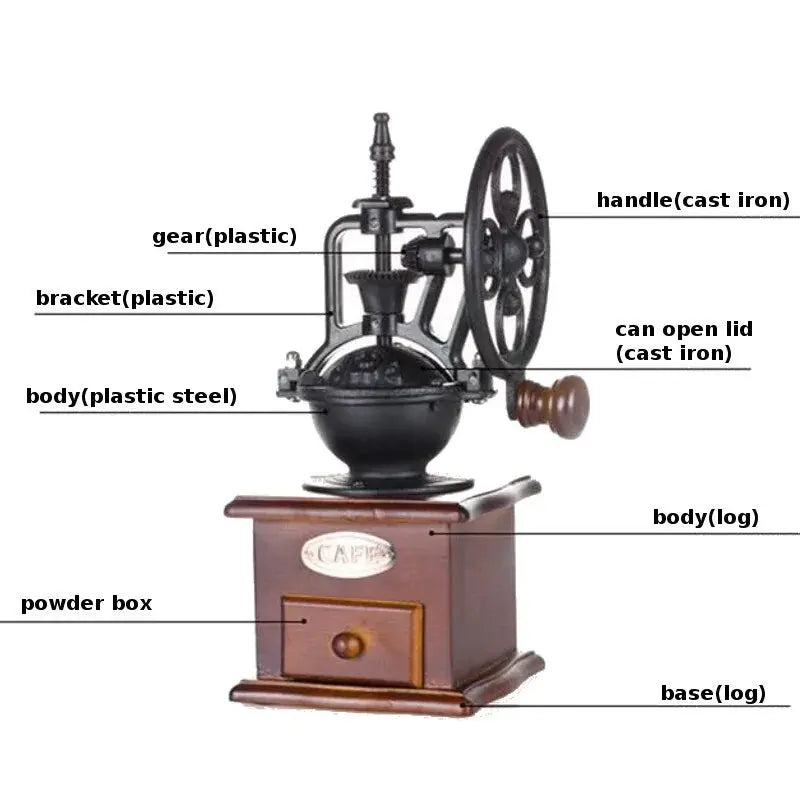 Wooden Manual Coffee Grinder American Roasting Company