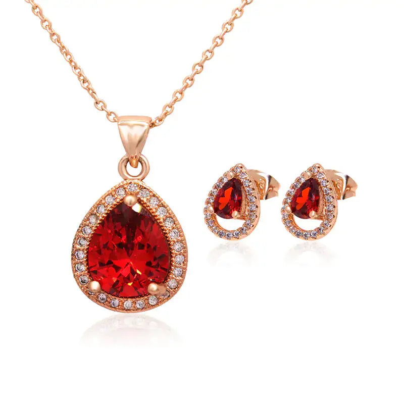 Zircon Jewelry Set, Fashion Jewelry American Roasting Company