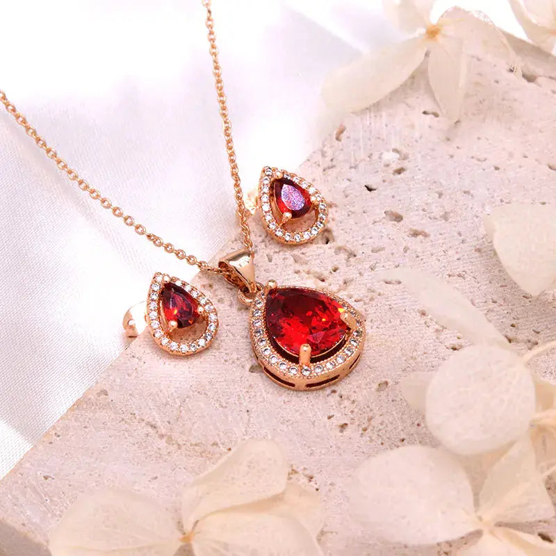 Zircon Jewelry Set, Fashion Jewelry American Roasting Company