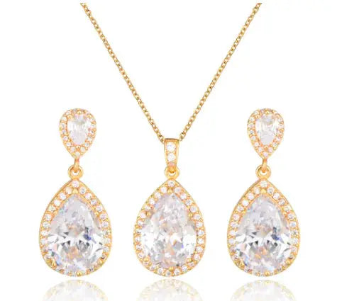 Zircon Jewelry Set, Fashion Jewelry American Roasting Company