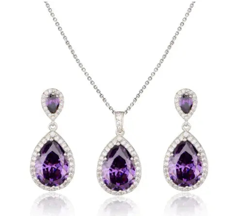 Zircon Jewelry Set, Fashion Jewelry American Roasting Company