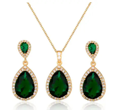 Zircon Jewelry Set, Fashion Jewelry American Roasting Company