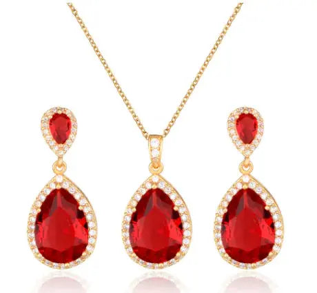 Zircon Jewelry Set, Fashion Jewelry American Roasting Company