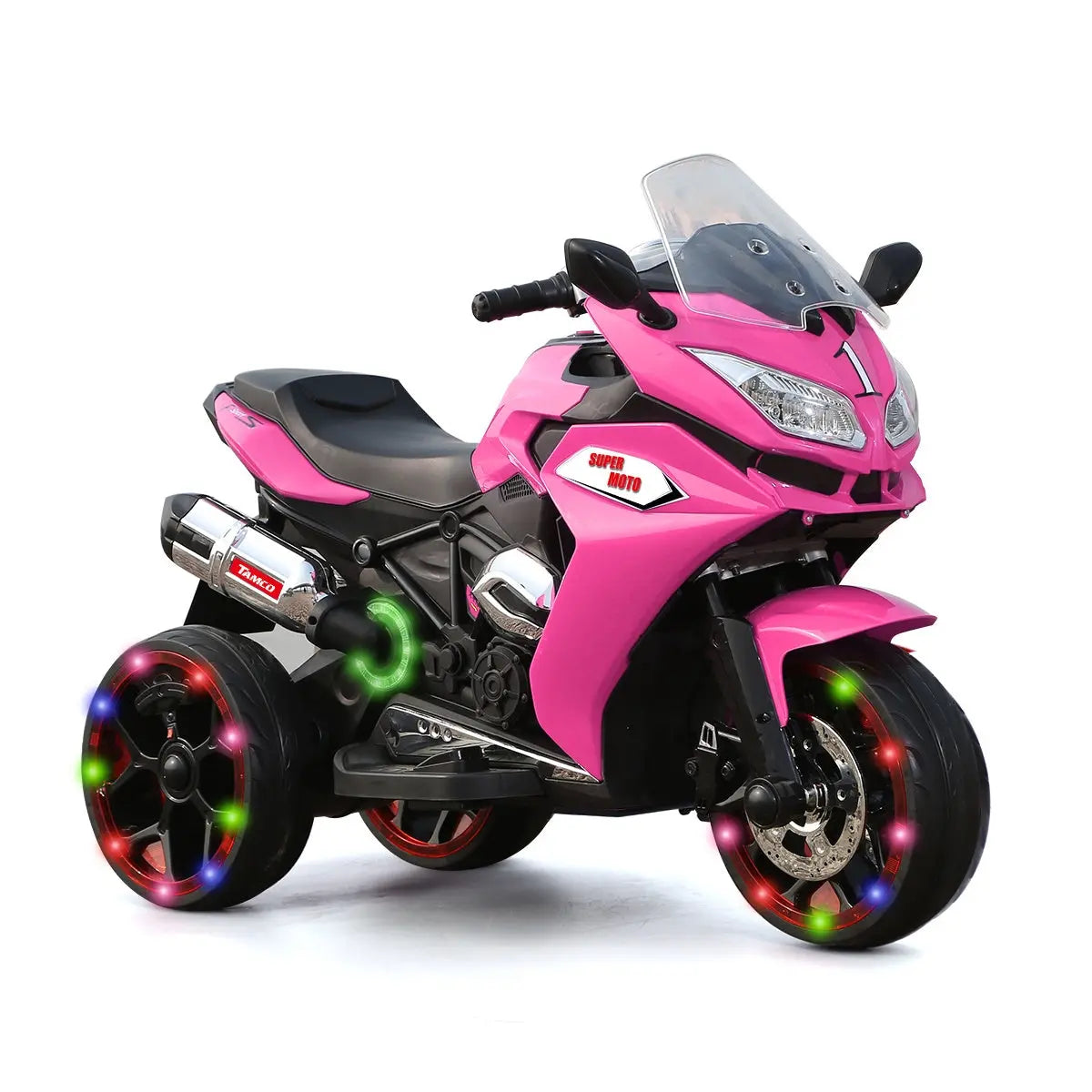 Kids, TAMCO 12V Kids Electric motorcycle, ride on motorcycle,Girls Motorcycle, Children Battery Motor Bikes Rechargeable 3 Wheels Ride on Kids Electric Motorcycle with Light Wheels /electric ride on car Doba