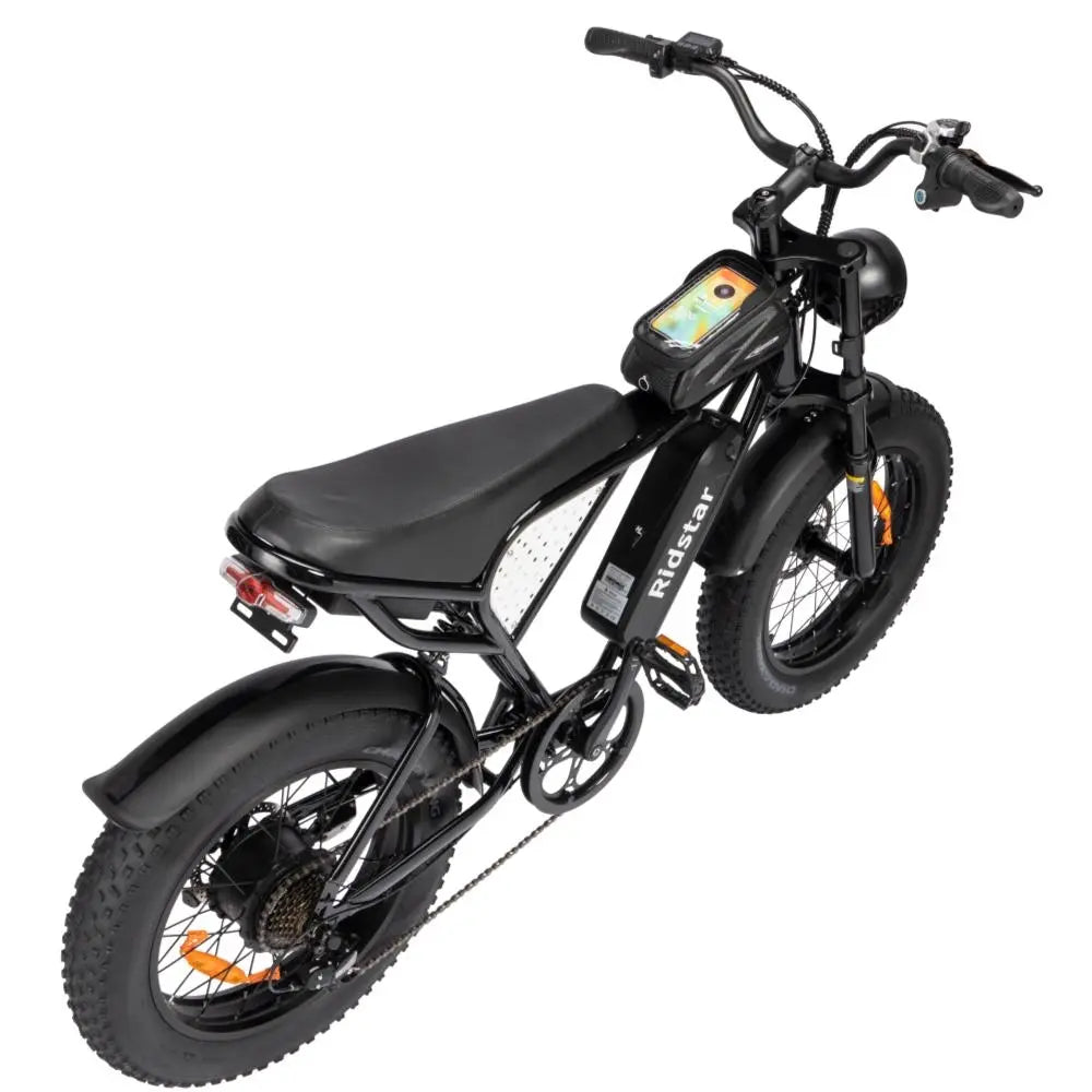 Adult, Electric Bike Ridstar Q20 MINI Speed 50km/h 1000W 48V15AH (Black) Doba