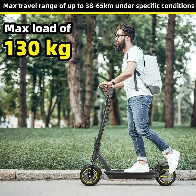 E Scooter, 350W motor, Electric folding scooter 350W motor 25 km/h speed 10-inch tire load 130kg climb 15-25° range 40-50km LED lighting, scooter off-road Doba