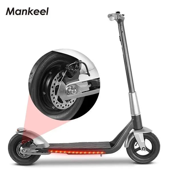 E Scooter, 500W Electric balance scooter.  30 km/h speed LCD instrument, portable folding load 120kg climb 18° range 35km LED lighting Doba