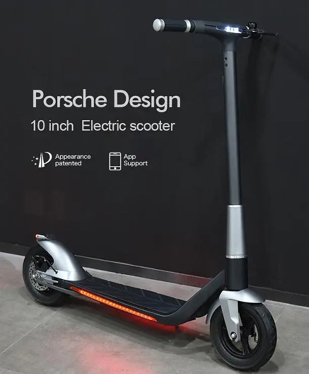 E Scooter, 500W Electric balance scooter.  30 km/h speed LCD instrument, portable folding load 120kg climb 18° range 35km LED lighting Doba