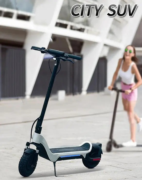 E Scooter, 600W Electric balance scooter.  40 km/h speed LCD instrument, portable folding load 120kg climbing 18° range 50-70km LED lighting Doba