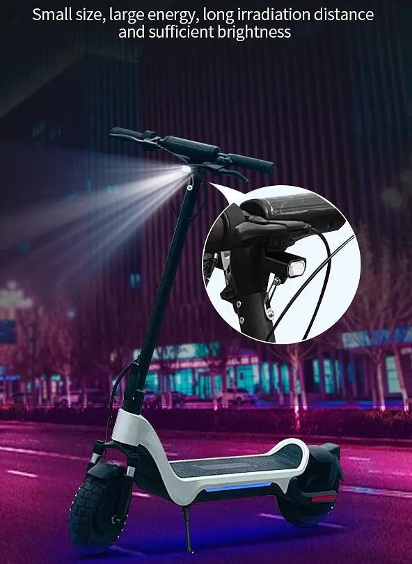 E Scooter, 600W Electric balance scooter.  40 km/h speed LCD instrument, portable folding load 120kg climbing 18° range 50-70km LED lighting Doba