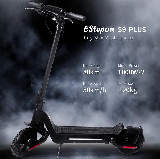 E Scooter, 800W electric scooter.  40 km/h speed LCD instrument, portable folding load 120kg climbing 18° range 50-70km LED lighting Doba