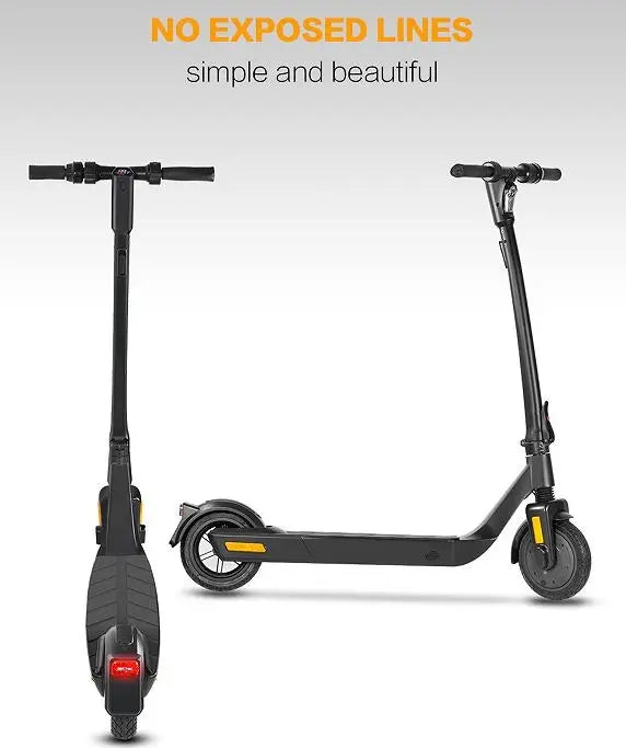 E Scooter, 500W Electric balance scooter.  25 km/h speed portable folding USB mobile phone charging load 120kg climb 15° range 30km LED lighting Doba