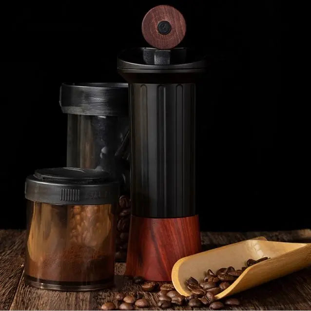 Hand-shaking coffee bean grinder. (Powder capacity 20g, classic European / multi-gear grinding control / hidden handle) Doba